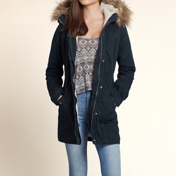 SOLD - NWT Hollister Womens Jack Creek Twill Parka - Picture 2 of 6